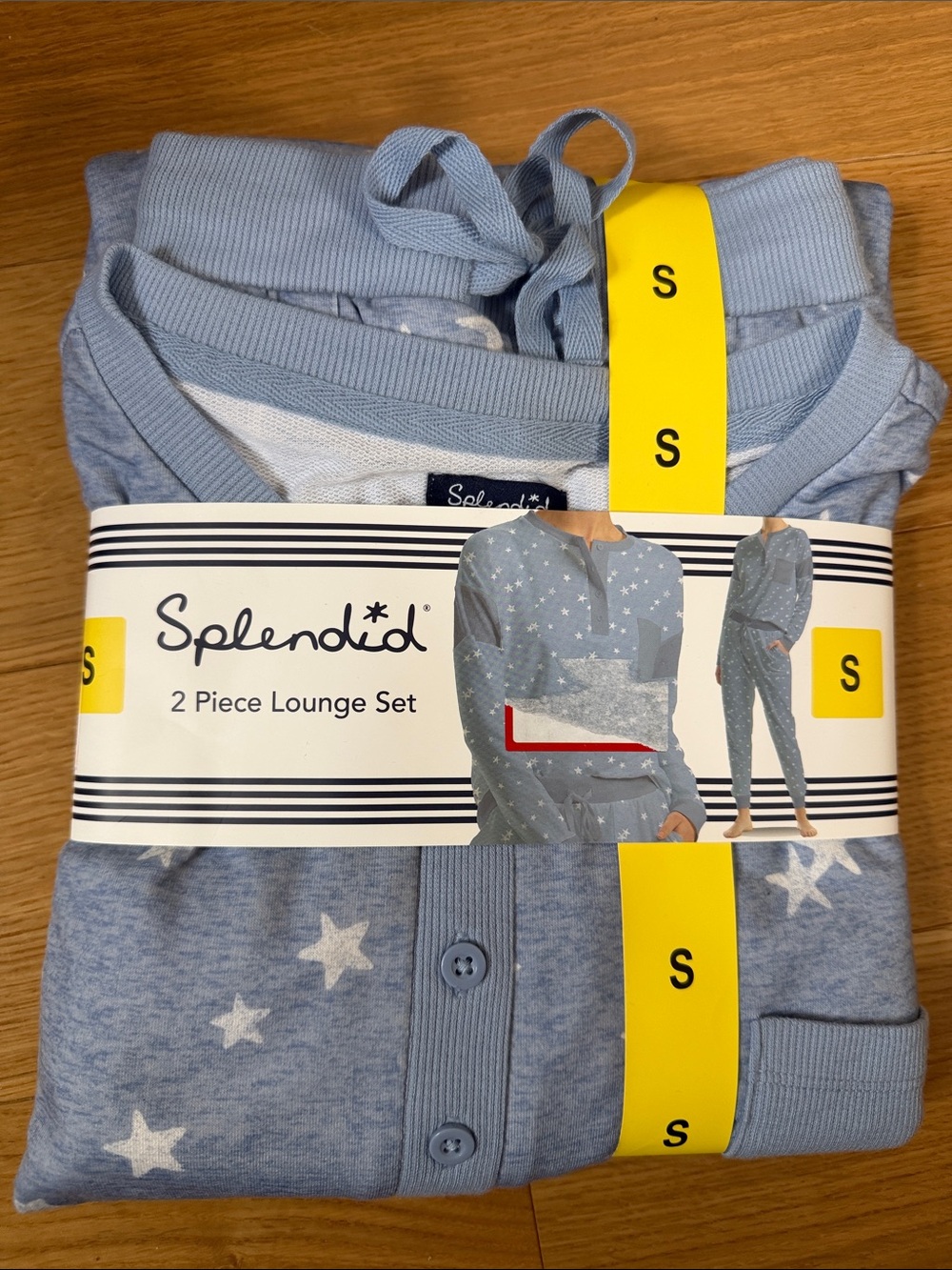 Splendid Blue Star Print 2-Piece Lounge Set
